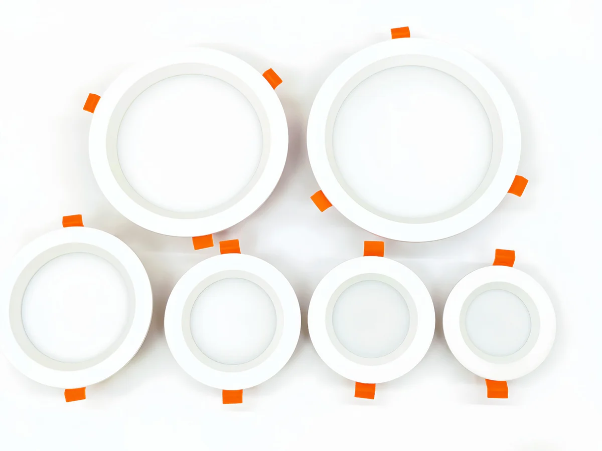 Smart RGB Downlight – RGBW RGBWW Super Bright Modern Recessed LED Downlights 24V 4W 6W 8W 12W 24W 30W 36W 40W White Round Embedded Design 4 Pack / 10 Pack (Controller and Power Supply Not Included)