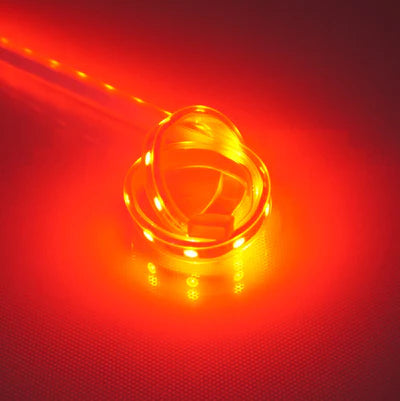 LightingWill 635nm SMD5050 DC12V Red LED Strip Light – 30/60/120 LEDs/m, 5 Meters, IP00/IP65