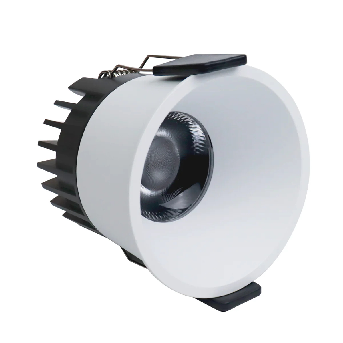 CDG-EU Angled Reflector 7W (2.2″) Deep Anti-Glare Full Spectrum LED Downlight | 200–240V | 4/12 Pack | 3000K / 4000K / 5000K | 24° Beam | White Housing | CRI>95 | Architectural Recessed Lighting