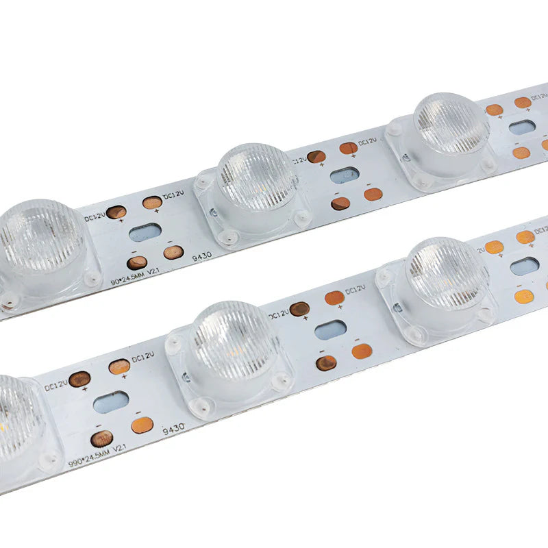 LightingWill 1M DC12V High Brightness Rigid LED Strip Light – 22W | SMD3030 18LEDs/M | 25mm PCB | Warm White / Natural White / Daylight White / Cool White | IP00 / IP65 | for Side-Emitting Light Box | 10 / 50PCS