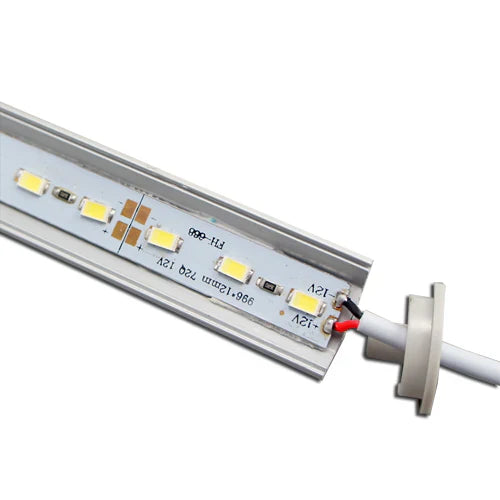 LightingWill V02 Silver Aluminum Rigid LED Strip Light - DC12V | SMD5630 72 LEDs/M | 16×16mm | 0.5M/1M | Warm White / Natural White / Cool White| Silver Finish | Non-Waterproof | for Indoor Accent & Display Lighting | 10 / 50PCS