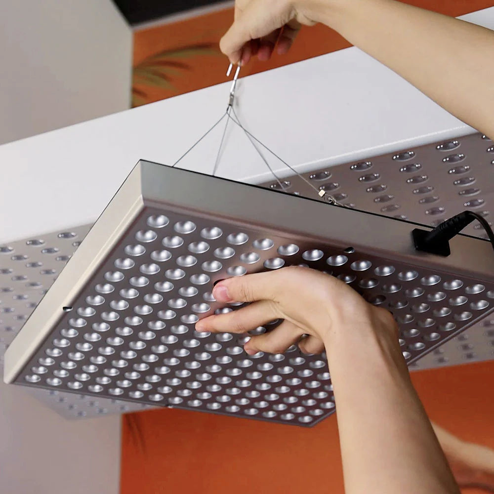 20W Floor Standing Infrared Therapy Lamp – Red Light 655–665nm & IR 850–860nm | Dimmable Timer | AC100–240V | Aluminum Alloy + PC Cover | Floor Stand Included | for Skin Care & Muscle / Joint Relief | US / EU Plug