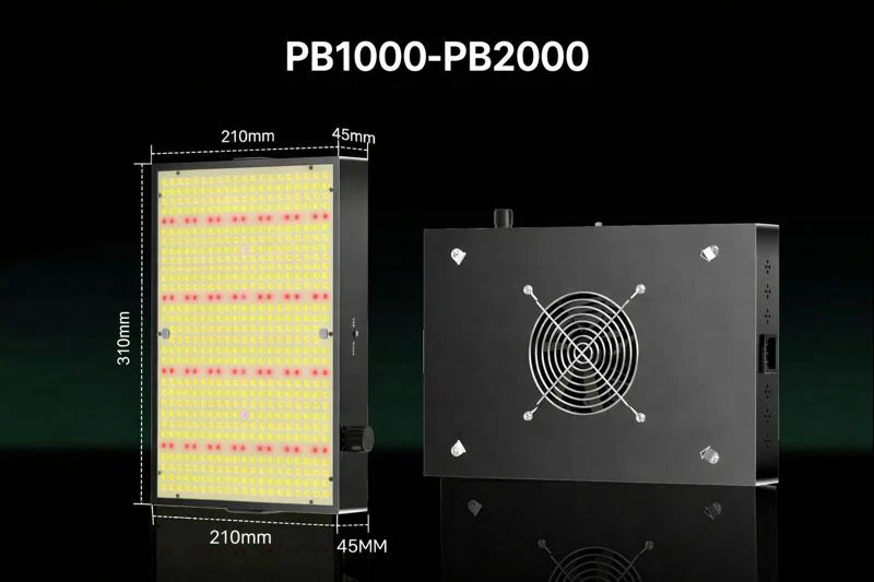 GP Series Professional Full Spectrum LED Grow Light - AC110 – 220V | 100W / 150W / 200W / 300W / 400W | 3.5×3FT – 6×5FT Coverage | VEG & Bloom Dual Mode | 0 – 10V Dimming | Daisy Chain & Built-In Silent Fan | Hanging Rope | US / EU / UK / AU Plug