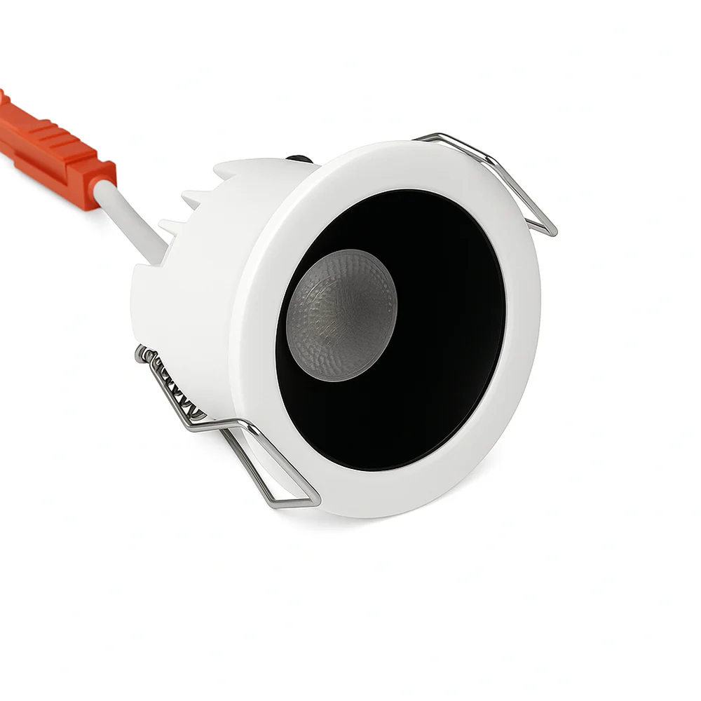 FX Waterproof Downlight – FX-4 Series Ultra-Mini Recessed LED Downlight | 2W | Ø1" Cutout | 25° Beam | AC100–240V | CRI 90+ | Micro Accent Ceiling Light | White Trim | 4 / 10 Pack | Non-Dimmable