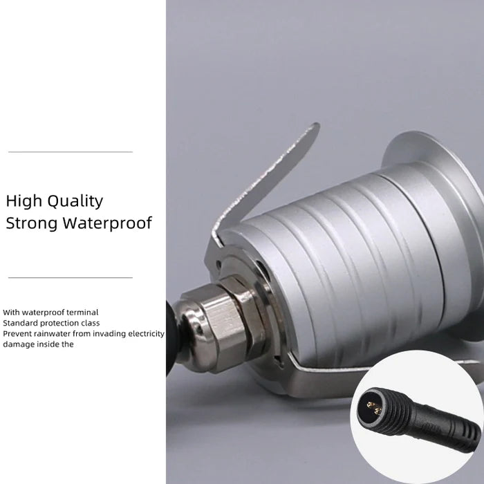 8/10-Pack Low Voltage Deep Anti-Glare LED Step Lights – 3000K / 4000K / 6000K | 1W | DC12–24V | IP67 Waterproof | for Deck, Pathway & Stair Lighting