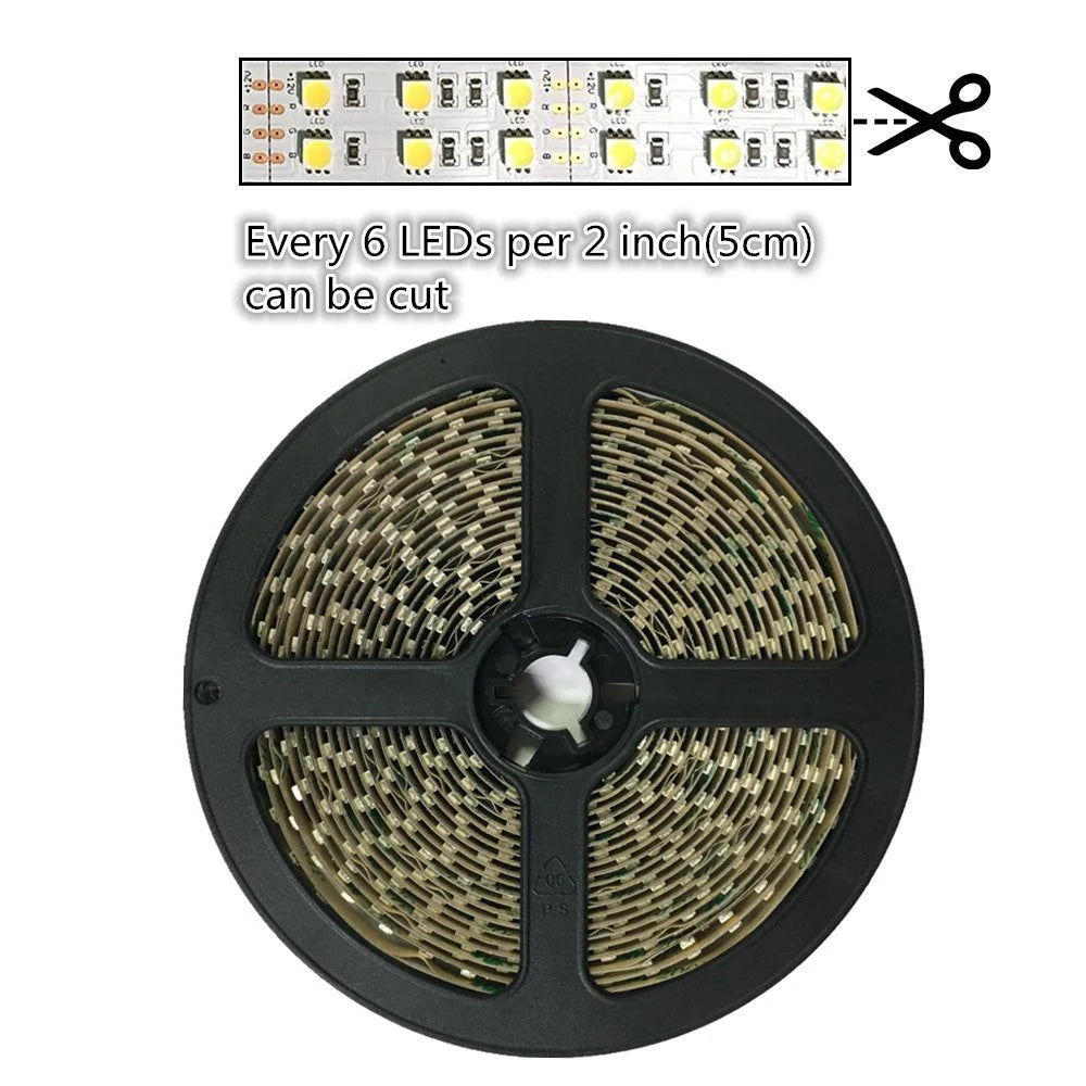 810nm SMD5050 DC12V Infrared LED Strip Light – High Power Near IR for Therapy, 30/60/120 LEDs/m, 5 Meters, IP00/IP65