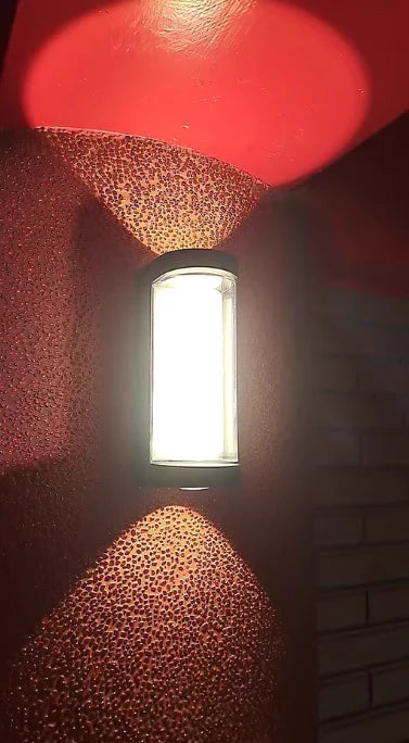 LightingWill LED Wall Light 7W Outdoor Waterproof Wall Sconce 3000K 6500K Square Round Up Down Wall Light IP65 Plastic Porch Garden Balcony Indoor 4 Pack