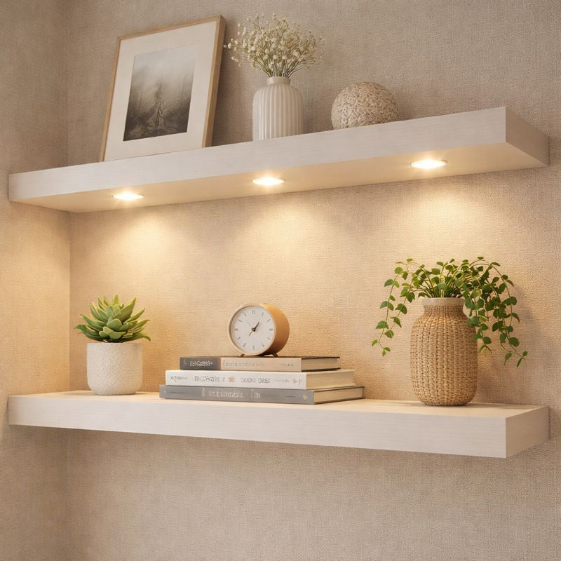 16-Pack Recessed LED Deck Lights – 0.6W Each | Warm White / Natural White | AC100–265V Input with Power Adapter | US / EU / UK / AU Plug Options | IP67 Waterproof Inground Step Lights Kit for Deck, Garden, Yard, Stairs & Pathway Lighting