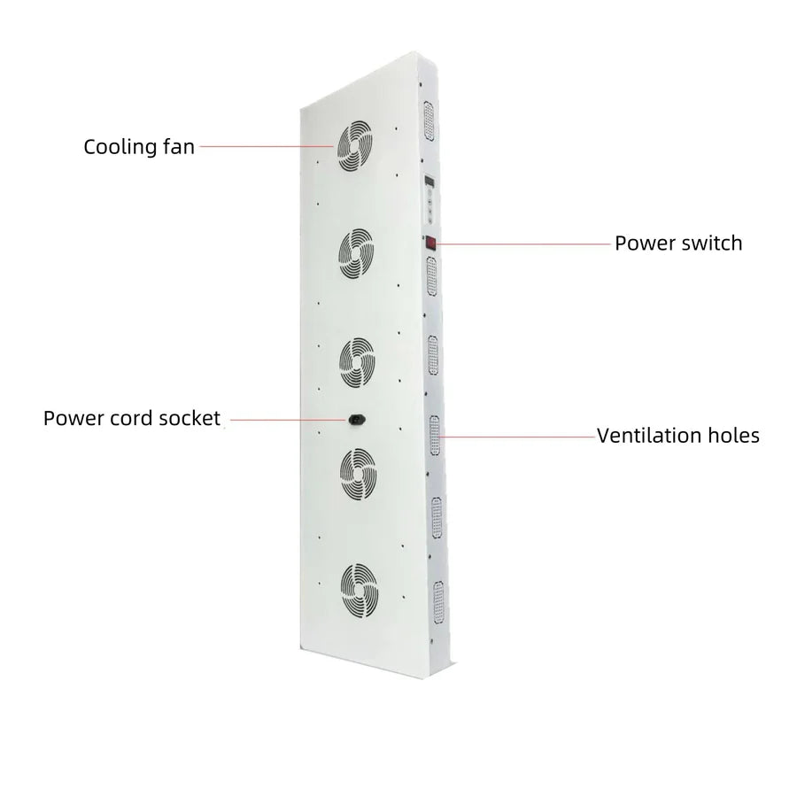 ALW-PRO4000 Red LED Light Therapy Panel, 1000W Deep Red 660nm & Near Infrared 850nm with Electrical Mobile Stand LED Light Therapy
