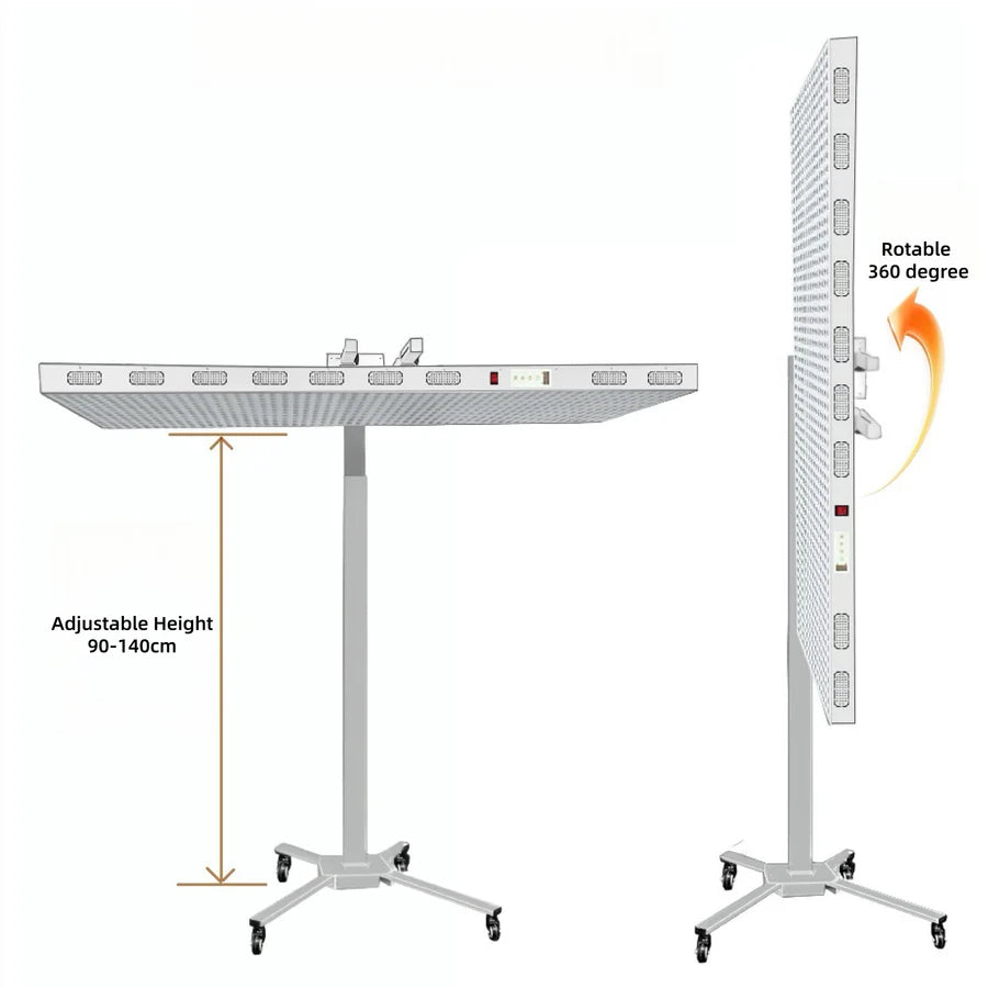 ALW-PRO Heavy Duty Infrared Therapy Lamp – 1000W / 1250W | Dual Chip Red & IR | Touch Control with Timer & Pulse Dimming | 30° Lens | AC85–265V | Goggles Included | for Skin Care | US / EU / UK / AU Plug