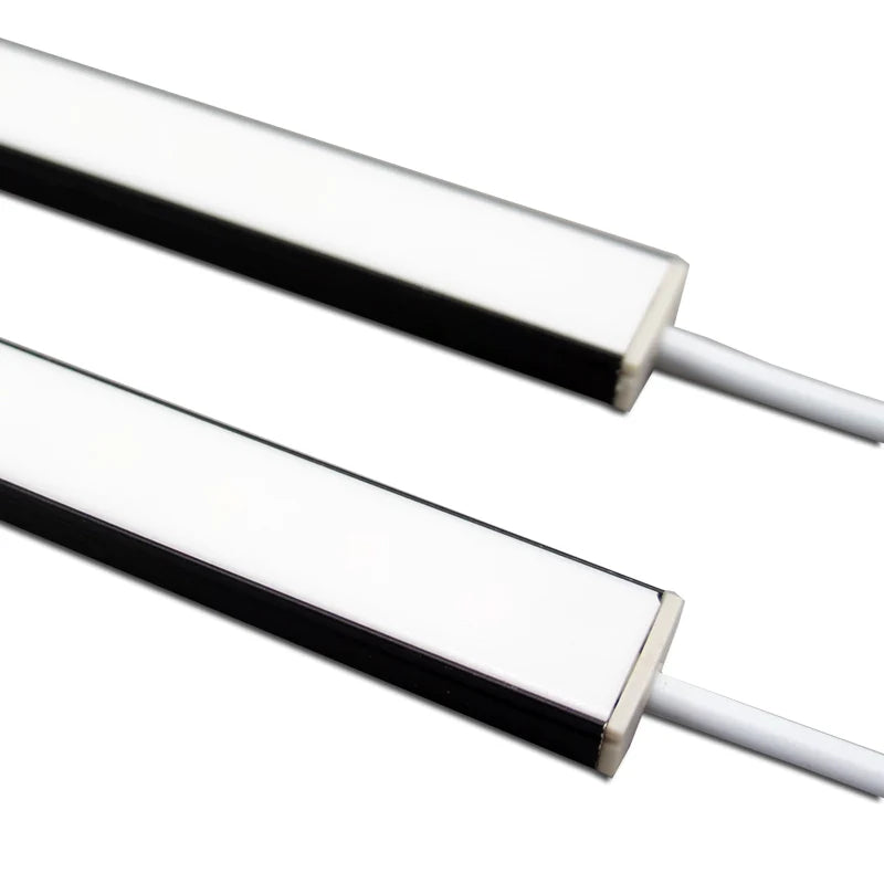 LightingWill U02 Silver Aluminum Rigid LED Strip Light - DC12V | SMD5630 72 LEDs/M | 17×9mm | 0.5M/1M | Warm White / Natural White / Cool White| Silver Finish | Non-Waterproof | for Indoor Accent & Display Lighting | 10 / 50PCS