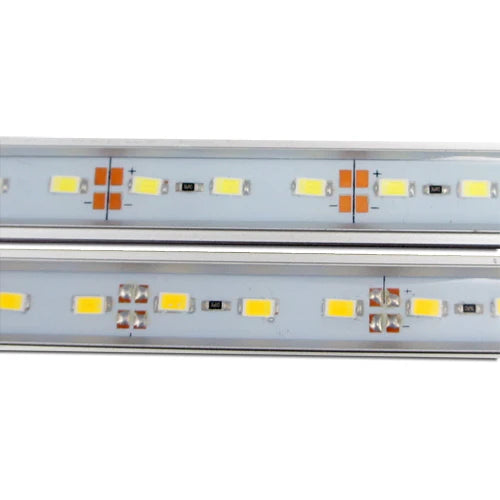 LightingWill DC12V Aluminum Channel Rigid LED Strip Light - SMD5730 72LEDs/M | 18x11mm | 0.5M / 1M | Warm White / Daylight White | IP65 Waterproof | for Indoor & Outdoor Lighting | 10 / 50PCS