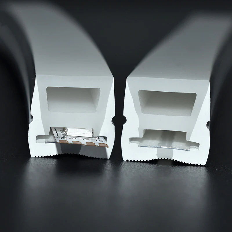 S1616 Side Edge Lighting Neon Light Housing – 16x16mm | Silicone LED Channel System | 12mm PCB Width | IP67 Waterproof |16.4FT/5M*1/16.4FT/5M*5 | Local Stock US/UK/DE