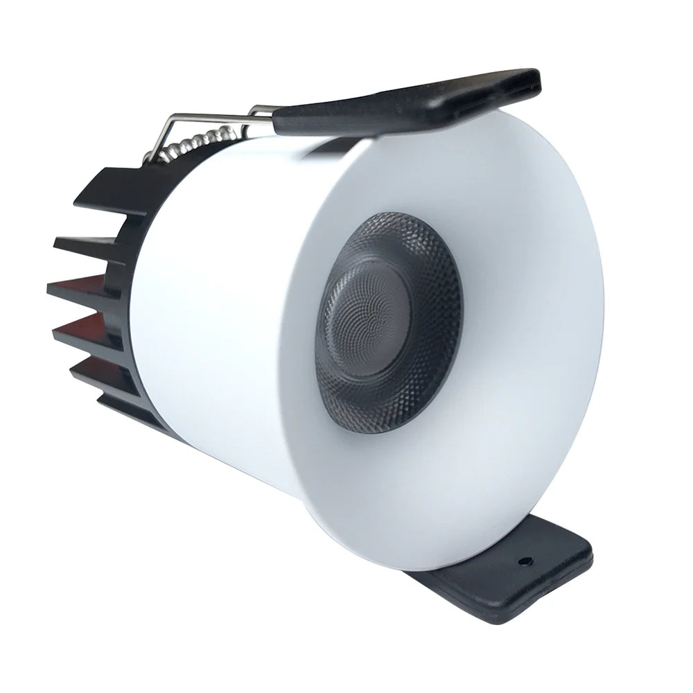 CDG-EU Curved Reflector 9W (2.6″) Deep Anti-Glare Full Spectrum LED Downlight | 200–240V | 4/12 Pack | 3000K / 4000K / 5000K | 24° Beam | White Housing | CRI>95 | Architectural Recessed Lighting