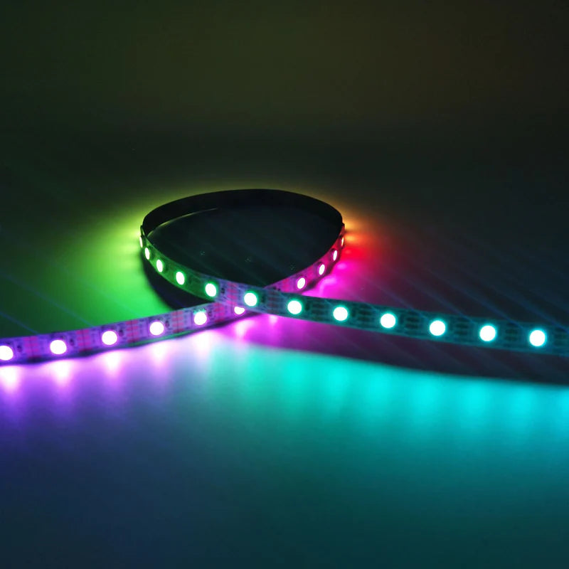 LightingWill WS2815 RGBWIC LED Strip Light DC12V RGB 3000K 4 in 1 SMD5050 Individually Addressable Breakpoint Resume 30 60 96 LEDs/m IP00 IP65 IP67 LED Strip for Party Decoration DIY Lighting 5M 50M