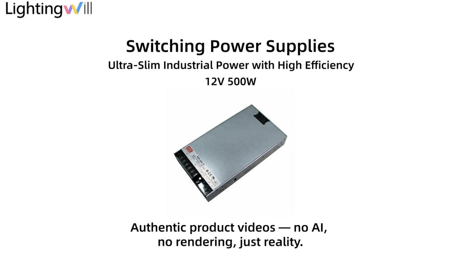 MEANWELL UHP Series 500W Power Supply Video Demo – Slim High-Efficiency LED Driver | LightingWill