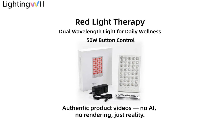 50W Desktop Infrared Therapy Lamp Demo | 660nm Red Light &amp; 850nm IR | LightingWill