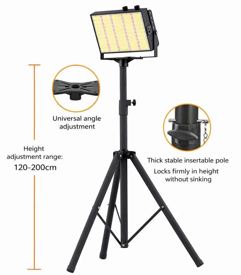 GP-PRO Series Professional Full Spectrum LED Grow Light - AC110 – 220V | 100W / 150W / 200W | 3.5×3FT – 6×5FT Coverage | VEG & BLOOM Dual Control | 0 – 10V Dimming | for Daisy Chain | Silent Fan | Hanging Rope | US / EU / UK / AU Plug