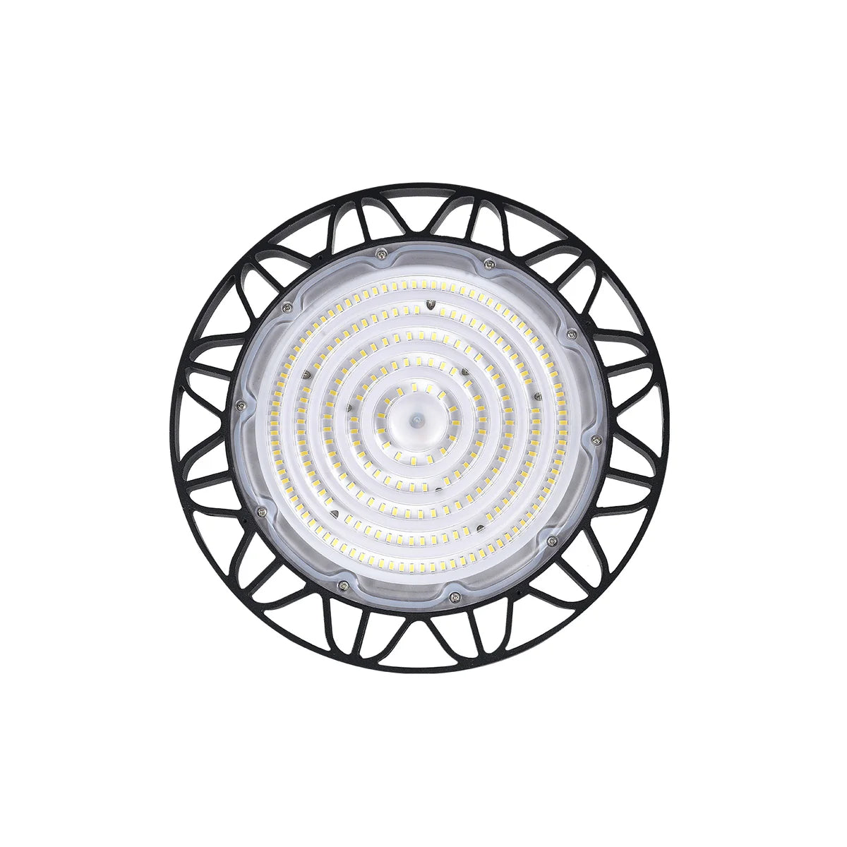 UFO LED High Bay Light 150W, 6500K Daylight White 19,500LM (130LM/W) 100-240V AC High Bay LED Light with Hanging Hook for Factory Warehouse Workshop 4 | 8 | 12 pcs Pack