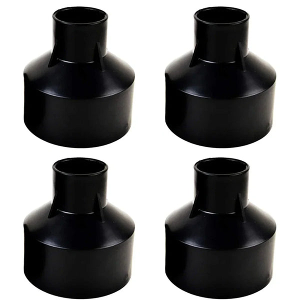 4pcs Pack Embedded Parts, Plastic Horn Shape, Black Built-in Fitting | Waterproof Outdoor/Indoor Pre-embedded Inserts | for LED Inground/Step Stair/Underwater Swimming Pool Lights