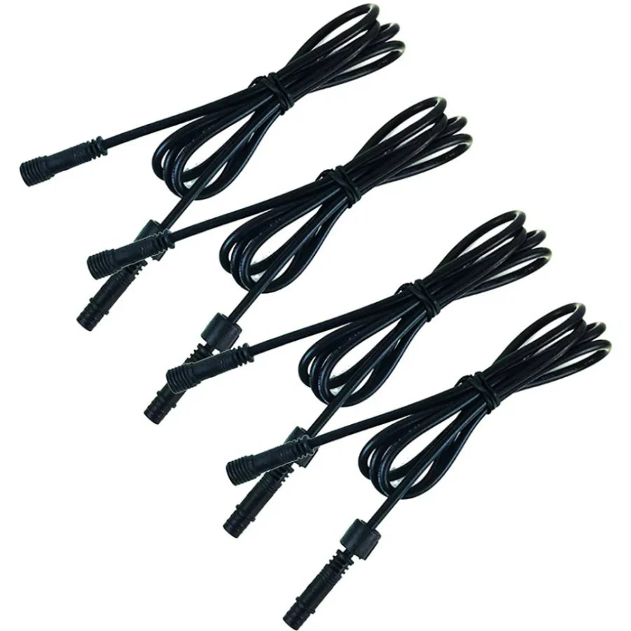 4pcs Pack Extension Cord, 3.28ft 2Pins with Waterproof Male and Female Connector | Copper Core Wire | Lighting Accessories Fittings for LED Inground/Step Stair/Underwater Swimming Pool Lights
