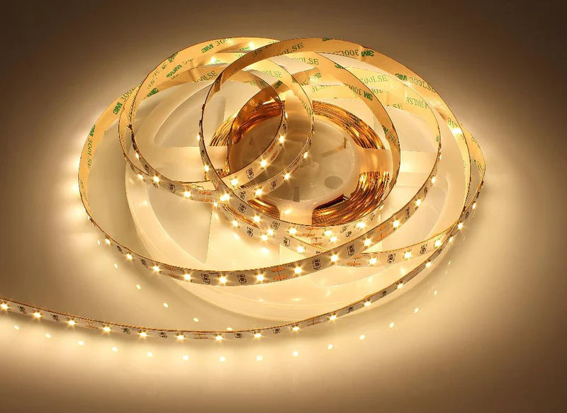 LightingWill DC24V SMD2835 Full Spectrum LED Strip Light 60LEDs/m 300 LEDs 10W/m, CRI 97+ High CRI LED Ribbon 2700K–6500K, 8mm PCB IP00/IP67 for Cabinet, Bedroom and Mirror Lighting, 5/50M