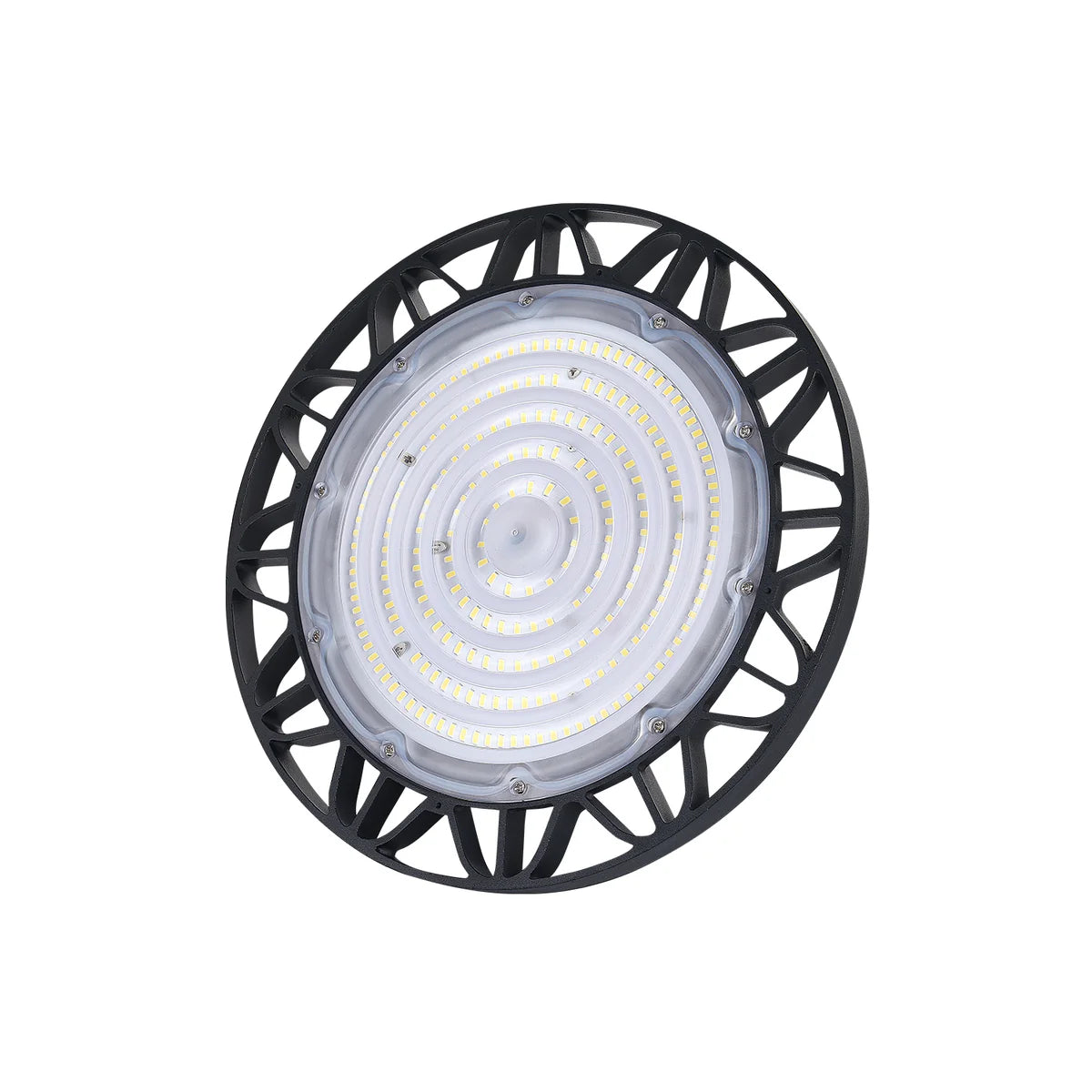 UFO LED High Bay Light 200W, 6500K Daylight White 26,000LM (130LM/W) 100-240V AC High Bay LED Light with Hanging Hook for Factory Warehouse Workshop 4 | 8 | 12 pcs Pack
