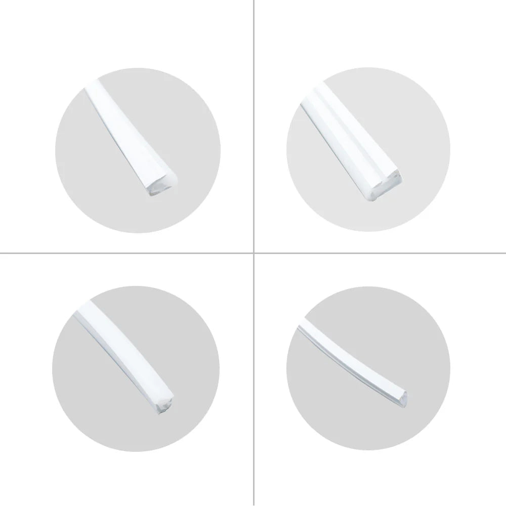 S0817 Side Edge Lighting Neon Light Housing – 8x17mm | Silicone LED Channel System | 8mm PCB Width | IP67 Waterproof | 16.4FT/5M*1/16.4FT/5M*5