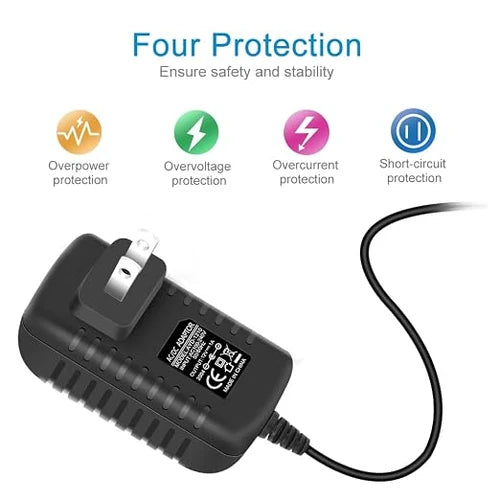 DC 12V Plug-in LED Adapter with On/Off Switch, 24W, US Plug, Black Housing, 100–240V AC Input - Power Supply for LED Strip Lights, Under Cabinet Lighting and Home Lighting