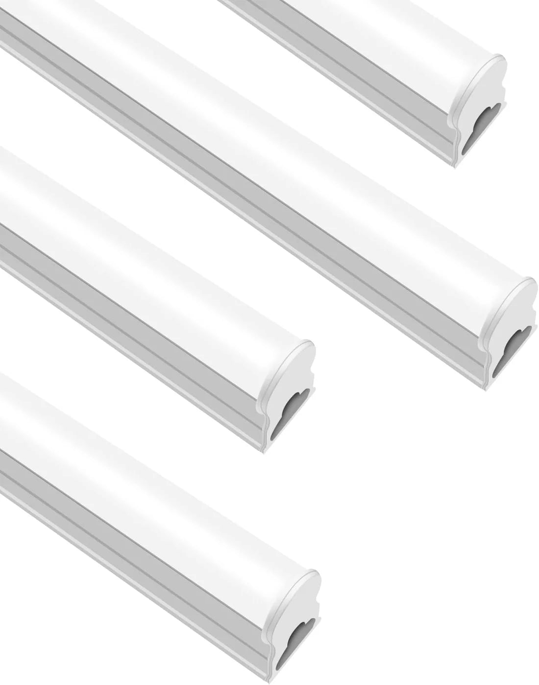 IT Series 2FT T5 LED Shop Light, Integrated Fixture 10W Warm/Natural/Daylight White Linkable Utility Ceiling & Under Cabinet Tube Light Corded Electric with Built-in On/Off Switch Non-Dimmable AC90–240V 4-Pack / 10-Pack