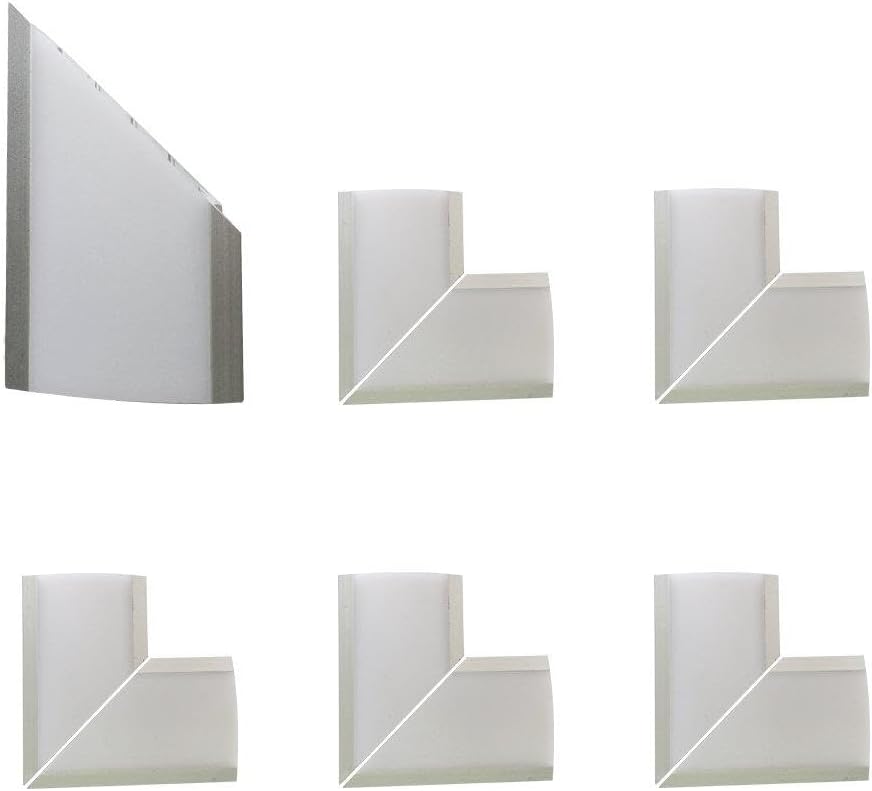 LightingWill 5Pair/10Pcs Silver Spliced L-shape LED Aluminum Channel Corner Adapter for U05S Solution for 90 Angle Turning Corner Cabinet Bar Kitchen Wardrobe Installation -U05SL10