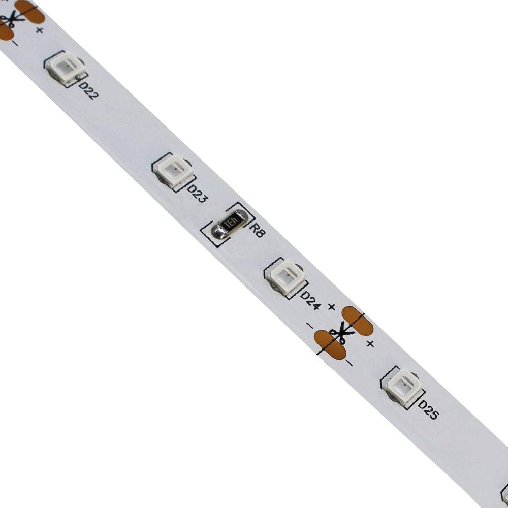 LightingWill DC12V 5M/16.4ft 24W SMD3528 300LEDs Infrared 850nm Signle Chip 8mm Wide Flexible LED Strips 60LEDs/M 4.8W/M Non-Waterproof for Multitouch Screen, Night Light Application IR850NM3528X300N