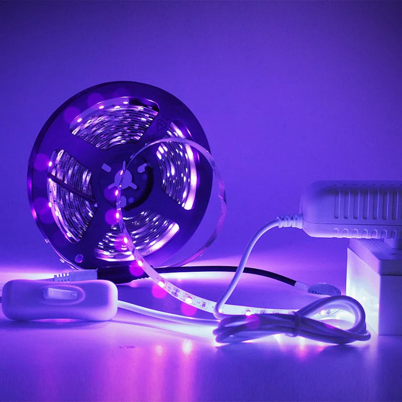 Power Supply Adapter DC 12V with On/Off Switch, 12W–36W Options, AC 100–240V Wall Plug Charger with US Plug, Black/White Housing for LED Strip Lights, Electronics