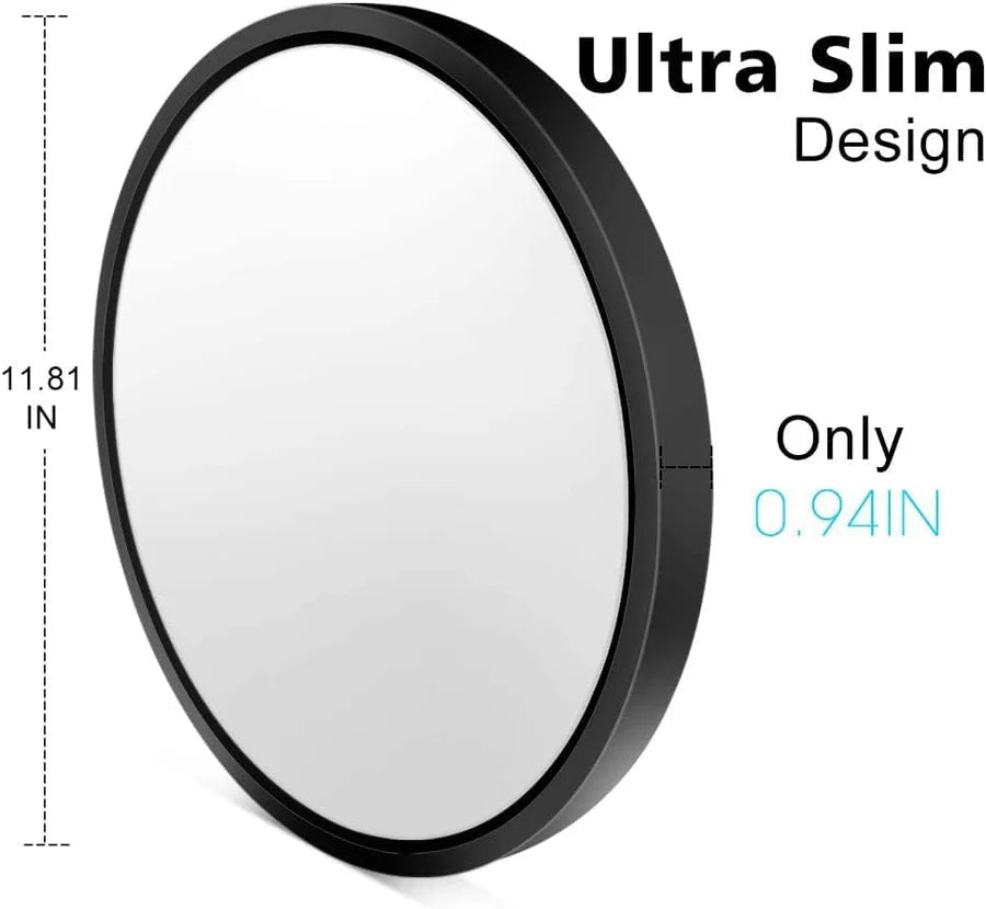 AC 220–240V Round Black LED Ceiling Light, 12W / 18W / 24W / 32W Options 3000K / 4500K / 5000K / 6500K Flush Mount Ceiling Light Local Stock (UK/DE)