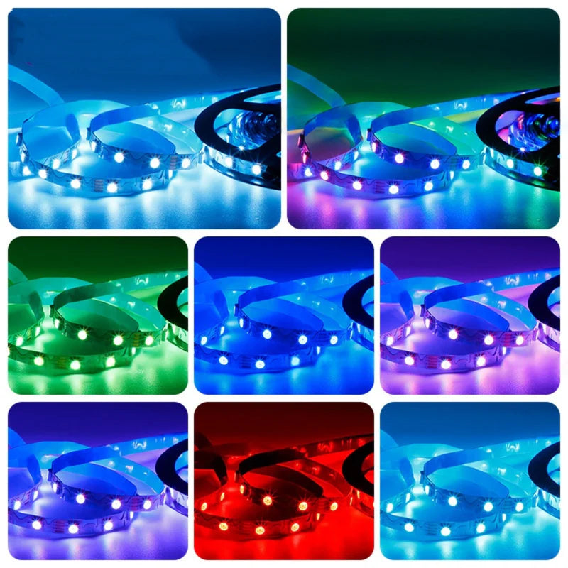 LightingWill WS2815 S Shape RGBIC LED Strip Light DC12V 8mm PCB SMD5050 Individually Addressable 60 LEDs/m Breakpoint Resume Non Waterproof Flowing LED Strip for Party Decoration DIY Lighting 5M 50M