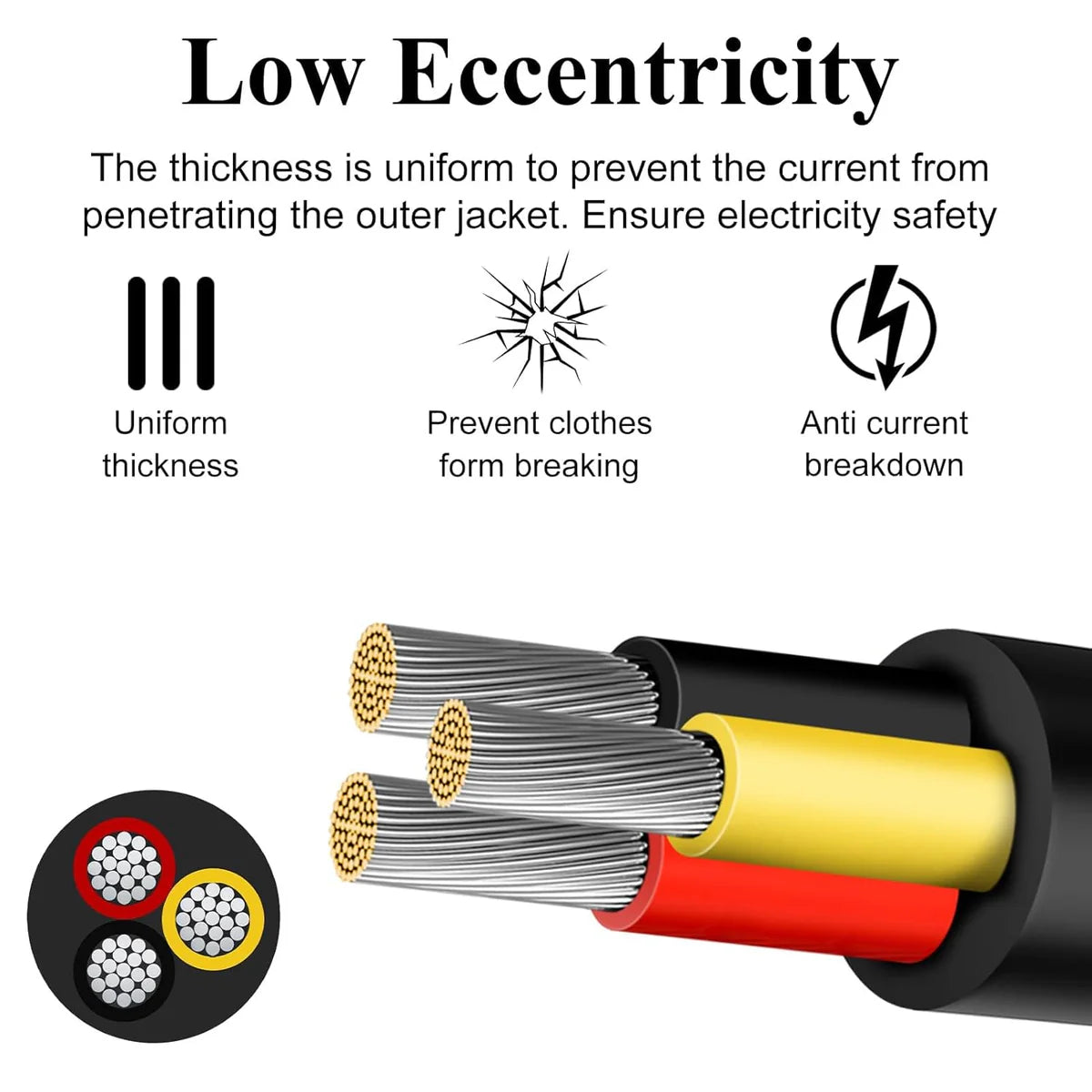 20 AWG 6/7/8 Conductor Black/White PVC Insulated Copper Cable – Multi-Core Control Cable Flexible Wire for LED & Electrical Systems – 10m (33ft)