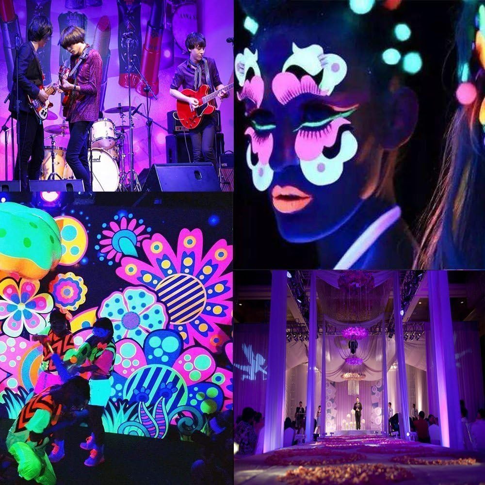 LightingWill 395–405nm SMD2835 UV LED Strip Light – 60 LEDs/m, 5M (16.4FT), Non-Waterproof/IP65