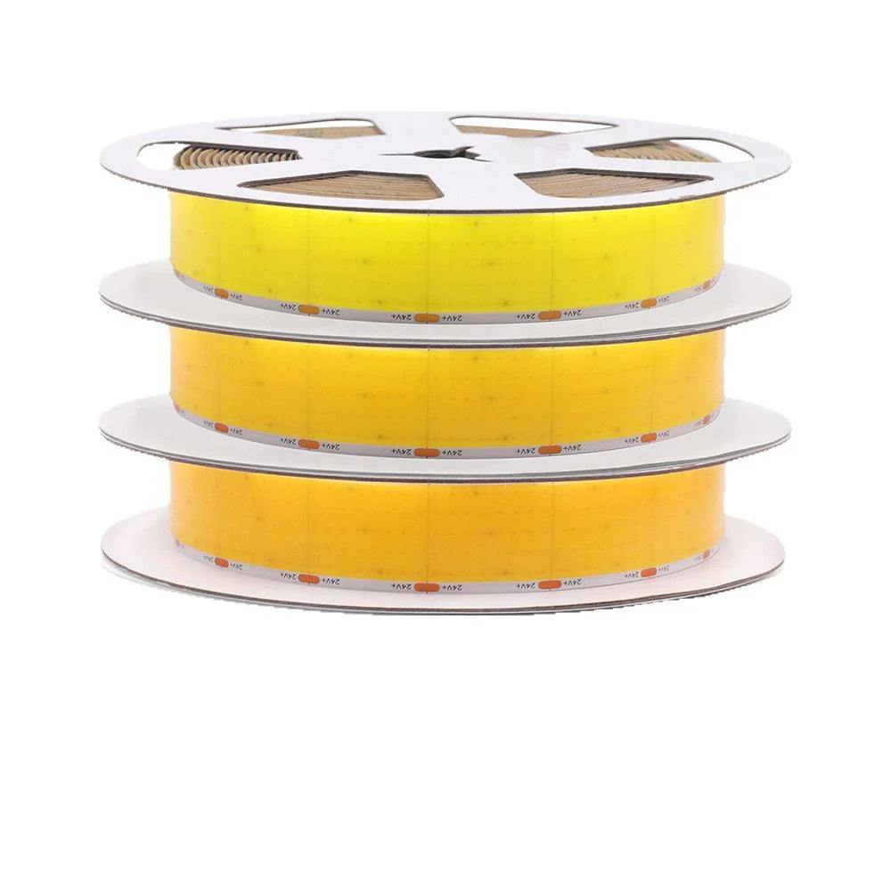 Five Row COB LED Strip Light 24V 1600LEDs/M, 30mm Flexible Dot-Free LED Tape, CRI90+ Non-Waterproof, 3000K / 4000K / 6500K for Cabinet Kitchen Lighting, 5M/10M Pack