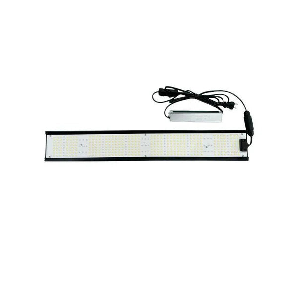Full Spectrum Quantum Panel LED Grow Light - AC100–265V | 80W | SMD2835 - 411 LEDs | 5000K / 3000K + 660nm Red + 730nm IR + 460nm Blue + 395nm UV | Included Hanging Rope, Switch Power Supply | for Indoor Plants & Hydroponics