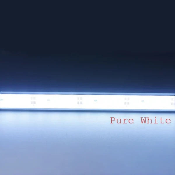 LightingWill DC12V Aluminum Channel Rigid LED Strip Light - SMD5730 72LEDs/M | 14x7mm | 0.5M / 1M | Warm White / Daylight White | IP65 Waterproof | for Indoor & Outdoor Lighting | 10 / 50PCS