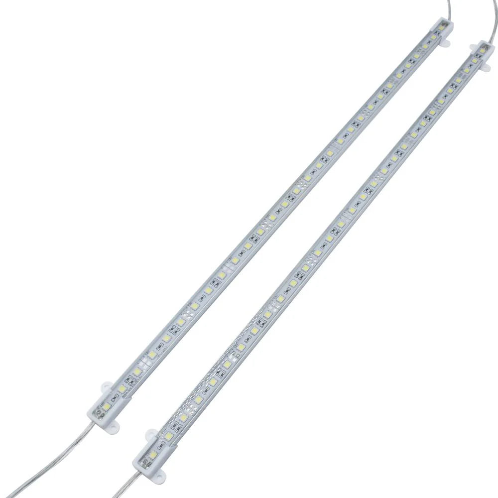 LightingWill DC12V Aluminum Channel Rigid LED Strip Light - SMD5730 72LEDs/M | 14x7mm | 0.5M / 1M | Warm White / Daylight White | IP65 Waterproof | for Indoor & Outdoor Lighting | 10 / 50PCS