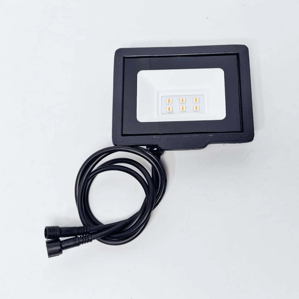 LightingWill FL-IC Series RGBIC LED Flood Light 10W-50W WS2811 Addressable IP66 24V DC Outdoor Landscape Light Aluminum Housing Wall Wash Stage Lighting 2/10-Pack