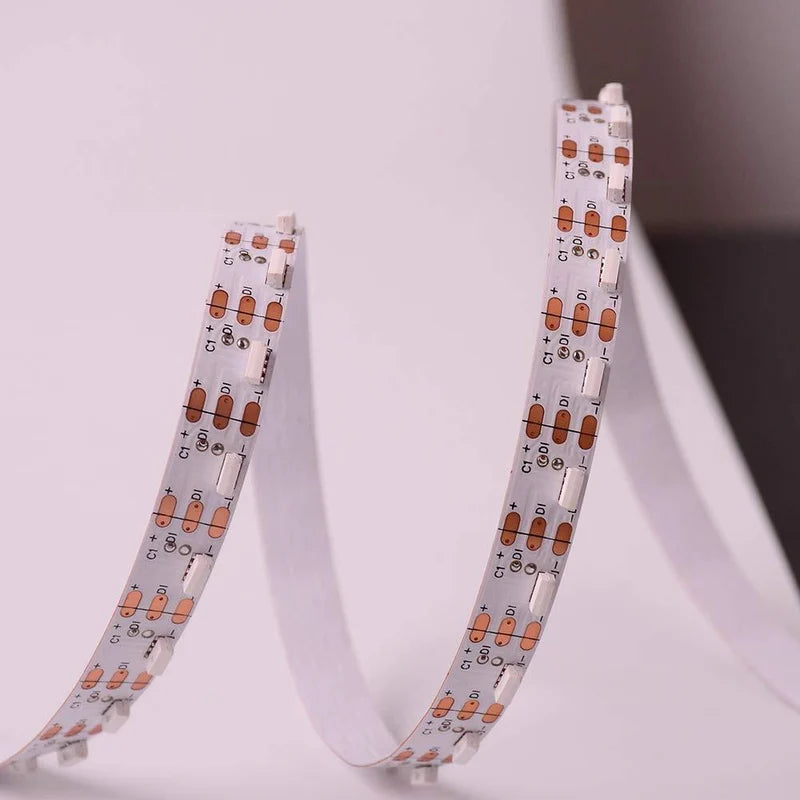 LightingWill WS2812 Side Emitting RGBIC LED Strip Light DC5V 12V 5mm PCB SMD4040 Individually Addressable 60 LEDs/m Non Waterproof Flowing LED Strip for Party Decoration DIY Lighting 5M 50M