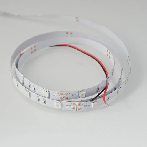 LightingWill 380–385nm SMD5050 UV LED Strip Light – 30/60/120 LEDs/m, 5M (16.4FT), DC12V, Non-Waterproof/IP67