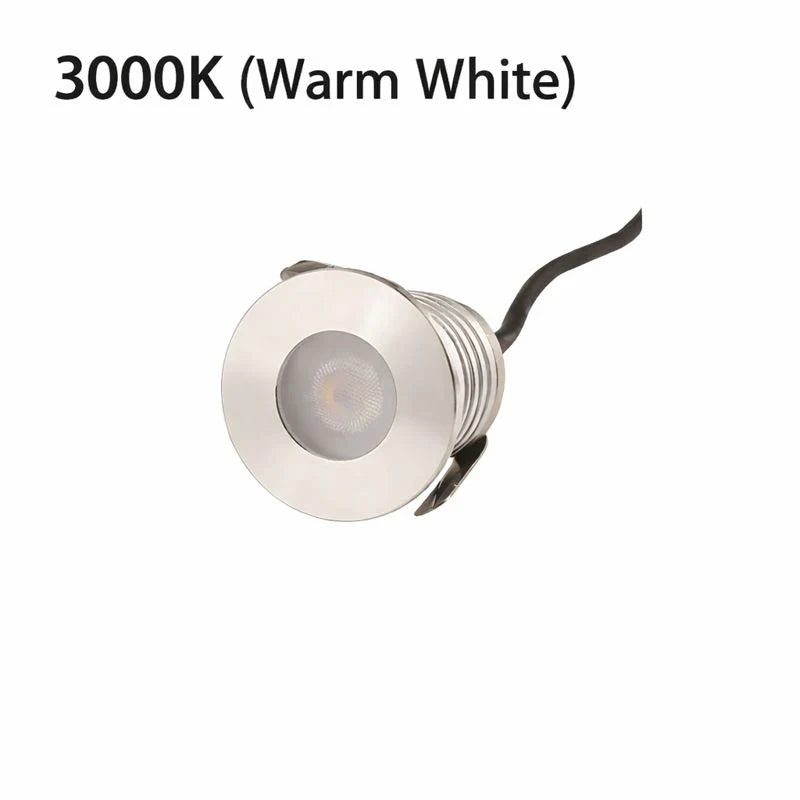 3W Single LED Underwater Lights – DC 12V / 24V Low Voltage | 3W | 304 Stainless Steel Round Submersible Lights | IP68 Waterproof | Warm White / Neutral White / Cool White for Pool, Fountain & Garden Landscape Lighting | 8 / 10-Pack