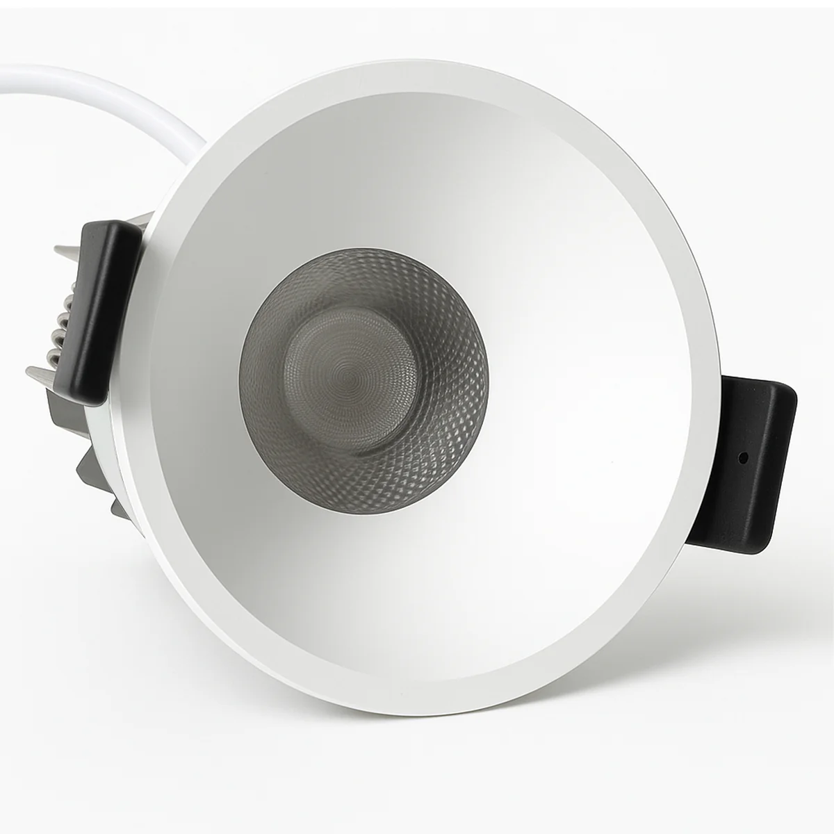 CDG-US Angled Reflector 7W (2.2″) Deep Anti-Glare Full Spectrum LED Downlight | 90–140V | 4/12 Pack | 5CCT Adjustable | 24° Beam | White Housing | CRI>97 | Architectural Recessed Lighting