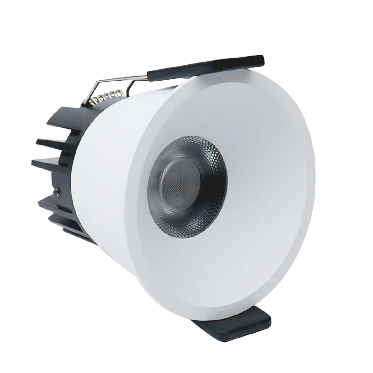 CDG-EU Angled Reflector 7W (2.2″) Deep Anti-Glare Full Spectrum LED Downlight | 200–240V | 4/12 Pack | 3000K / 4000K / 5000K | 24° Beam | White Housing | CRI>95 | Architectural Recessed Lighting