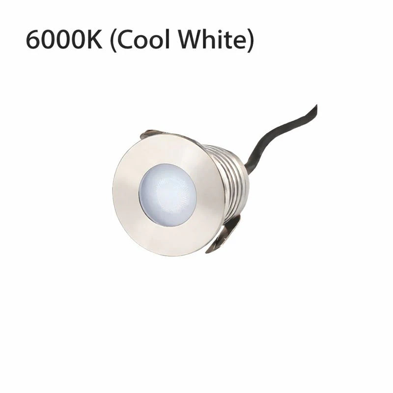 3W Single LED Underwater Lights – DC 12V / 24V Low Voltage | 3W | 304 Stainless Steel Round Submersible Lights | IP68 Waterproof | Warm White / Neutral White / Cool White for Pool, Fountain & Garden Landscape Lighting | 8 / 10-Pack