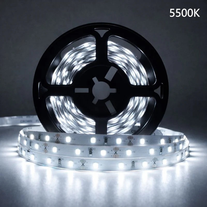LightingWill DC24V SMD2835 Full Spectrum LED Strip Light 120LEDs/m 600 LEDs 16W/m, CRI 97+ High Density LED Ribbon 2700K–6500K, 8mm PCB IP00/IP67 for Indoor Cabinet and Bedroom Lighting, 5/50M