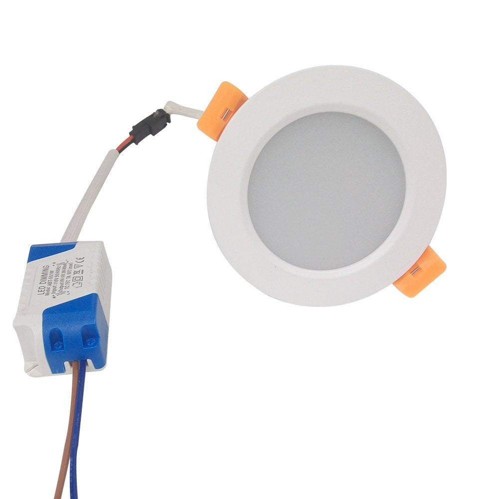 LED-Downlight 3 W/5 W/7 W/9 W/12 W/15 W/18 W/24 W CRI80 COB Deckenleuchte mit festem Kopf und flachem Diffusor - DXL-Serie